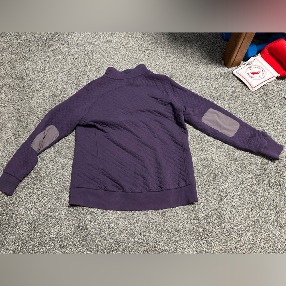 Sz L Woods quilted lightweight sweater - Picture 3 of 4